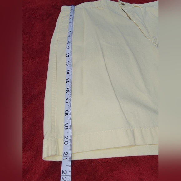 Chaps Yellow Flat Front Shorts for Smart Casual - Picture 6 of 9